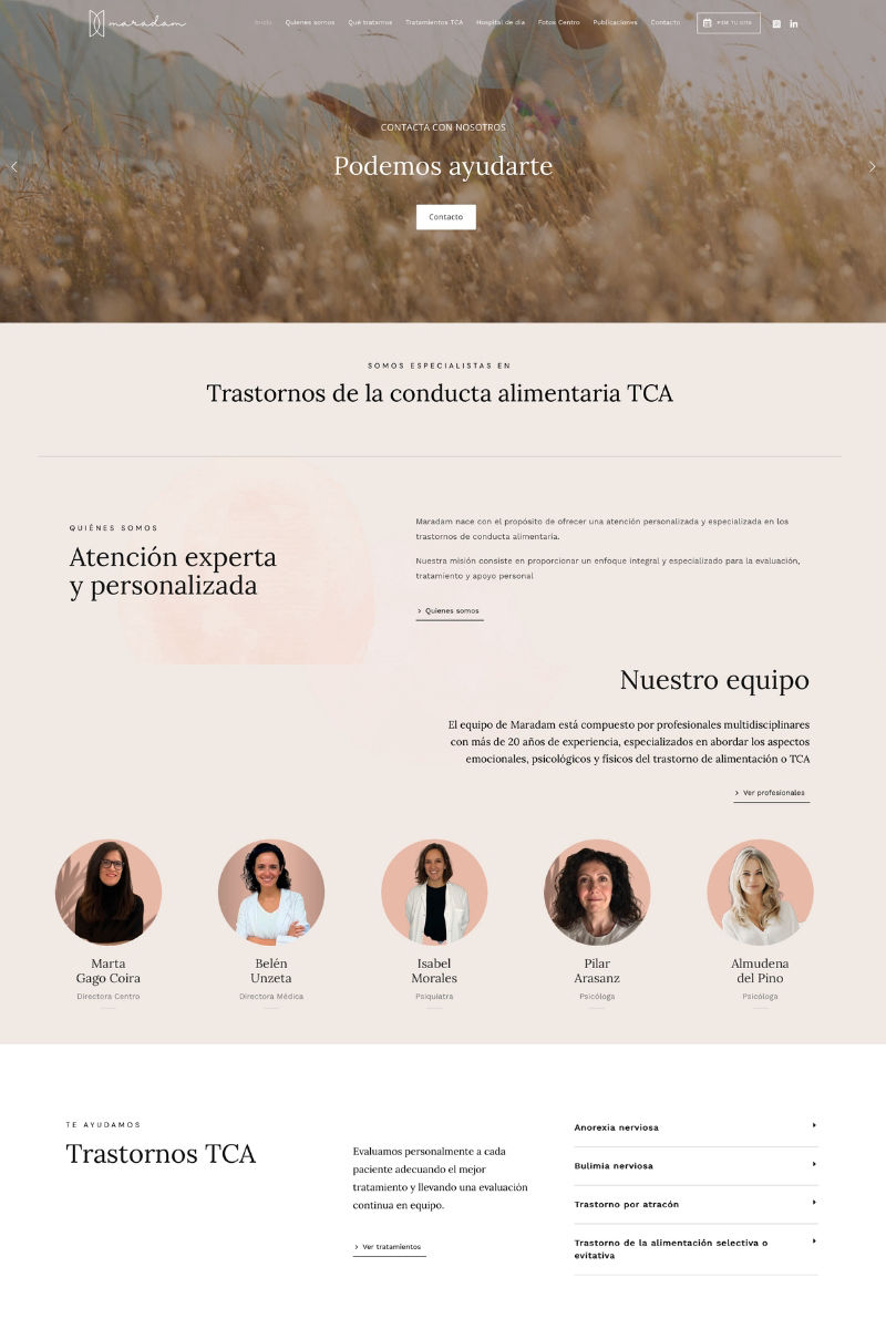 Diseño Web Maradam 